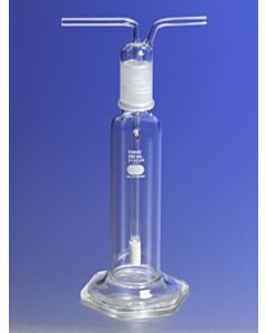 Corning Bottle, Gas Washing, PYREX, Tall design, Fritted Cylinder; 03040C; 31770-500C