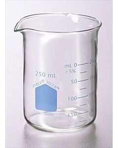 Corning PYREX VISTA Low Form Griffin Beaker, Capacity: 150 mL, 5.07; 07250055; 70000-150
