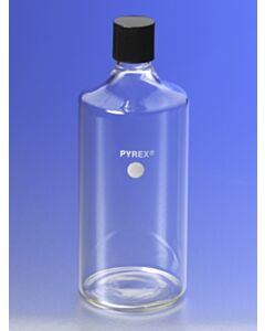 Corning PYREX Glass Roller Bottles, Capacity: 1000 mL, Closure Size:; 0955258; 1400-285