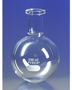 Corning Flasks, Round Bottom Boiling, Corning, PYREX, Short Ring; 10065G; 4260-12L