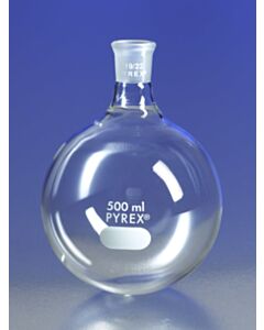 Corning Flasks, Round Bottom Boiling, Corning, PYREX, Short Neck; 10067DD; 4320B-250