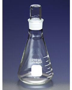 Corning Flasks, Erlenmeyer, PYREX, Borosilicate glass, Graduated; 10098B; 5020-25