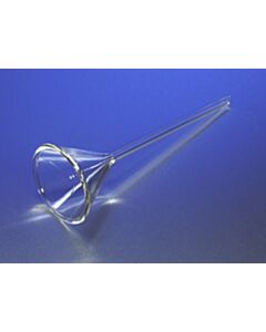 Corning PYREX Plain 60 deg. Angle Funnel with Long Narrow Stem; 10326C; 6140-75