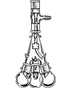 DWK KIMBLE® KONTES® Variable Reflux Distillation Head, Replacement Parts, Four Place Rotating Distillation Receiver
