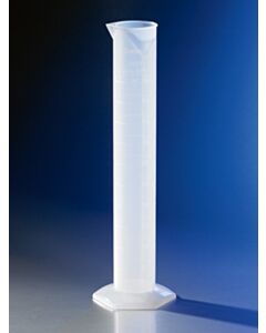 Corning Single Metric Scale, 2l Reusable Plastic Graduated Cylinder, Polypropylene, Tc With Funnel Top