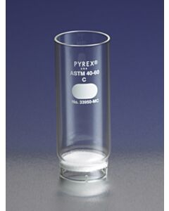 Corning Pyrex 25 mm Diameter Coarse Porosity Fritted Thimble, 85 mm Long