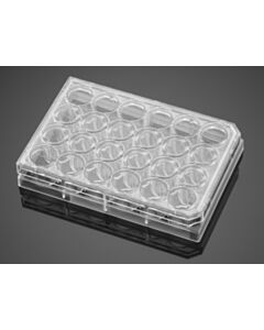 Corning® Falcon PureCoat™ Collagen I Peptide 24 Well Clear Plate, with Lid, Sterile, 5/Pack, 10/Case
