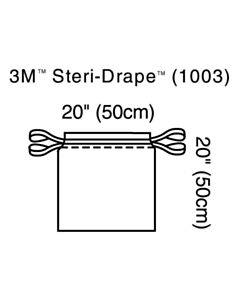 3M Healthcare Isolation Bag, Drawstring Closure, 20" x 20", 40/CS