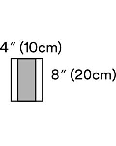3M Healthcare Incise Drape, Overall 5 7/8" x 7 7/8", Incise 3 7/8" x 7 7/8", 40/CS
