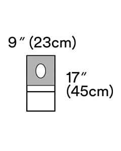 3M Healthcare Aperture Pouch Drape, 9¼" x 18", 40/CS