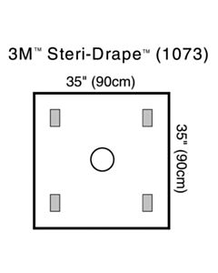 3M Healthcare Steri-Drape Wound Edge Protector, 90cm x 90cm, 40/CS