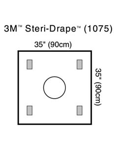 3M Healthcare Steri-Drape Wound Edge Protector, 4 Adhesive Patches, 40/CS