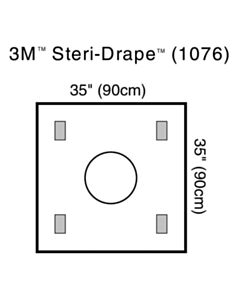 3M Healthcare Steri-Drape Wound Edge Protector, 4 Adhesive Patches, 40/CS