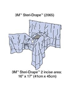 3M Healthcare Steri-Drape Abdominal Perineal Drape W/ Incise Film, 160", Absorbent Impervious Material, Incise Aperture, Perineal/ Vaginal Aperture