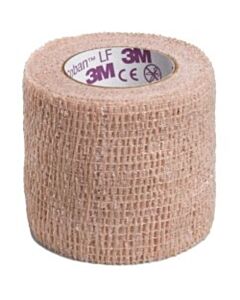3M Healthcare Self-Adherent Wrap, 2" x 5 yds, Latex Free (LF), Tan, Non-Sterile, 36/CS
