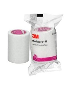 3M Healthcare Cloth Surgical Tape, 2" x 2 yds, Individually Packaged, Single-Patient Use Rolls, 48/CS