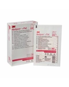 3M Healthcare Wound Dressing, 3½" x 4", Pad Size 1¾" x 2 3/8", 100/CS