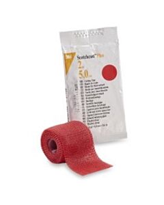 3M Healthcare Plus Casting Tape, 2" x 4 yds, Red, 10/CS