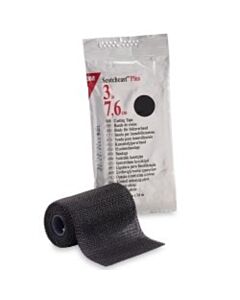 3M Healthcare Plus Casting Tape, 3" x 4 yds, Black, 10/CS