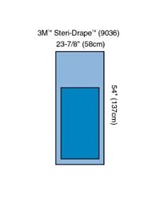 3M Healthcare Steri-Drape Mayo Stand Cover, 23" x 54", 240/CS
