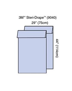 3M Healthcare Steri-Drape Extremity Cover (Pair), 29" x 44", Absorbent Impervious Material, 48/CS
