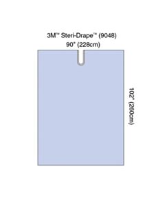 3M Healthcare Steri-Drape Adhesive Split Sheet, 90" x 102", Absorbent Impervious Material, 30/CS