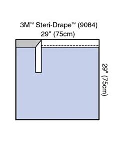 3M Healthcare Steri-Drape Adhesive Towel Drape, 29" x 29", Absorbent Impervious Material, 160/CS
