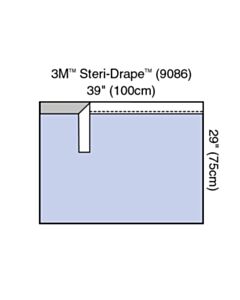 3M Healthcare Steri-Drape Adhesive Towel Drape, 39" x 29", Absorbent Impervious Material, 160/CS