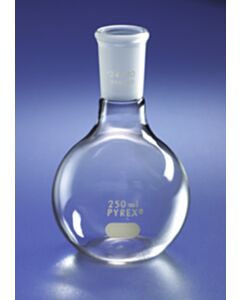 Corning Pyrex 1l Short Neck Boiling Flask, Flat Bottom, 24/40 Standard Taper Joint