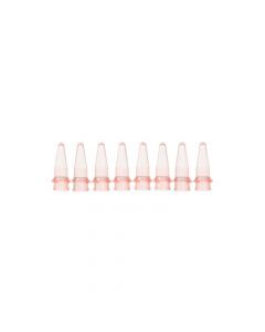 BioPlas 5010-2 Thin Wall Micro Tube, 8 Tubes/Strip, 0.2ml, Red, (Pack Of 125)