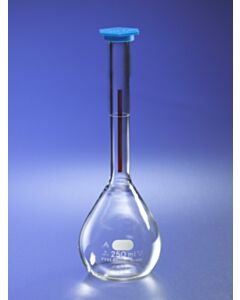 Corning Pyrex 2l Class A Lifetime Red Volumetric Flask With Polyethylene Snap-Cap