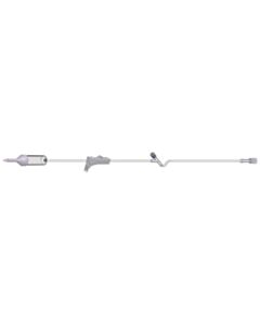 Amsino Pediatric Basic IV Set, 60 Drops Per mL, 72" Length, 15 mL Priming Volume, Non-Vented, Roller Clamp, 1 Y Site, Rotating Male Luer Lock