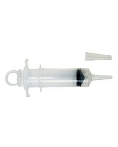 Amsino Irrigation Syringe, 60cc, Thumb Control Ring, Catheter Tip With Tip Protector, Sterile, Packaged In Poly Pouch, 50/Cs