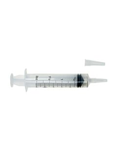 Amsino Irrigation Syringe, 60cc, Flat Top, Catheter Tip With Tip Protector, Sterile, Packaged In Poly Pouch, 50/Cs