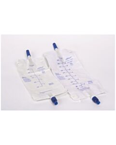 Amsino Leg Bag, 600ml Medium, Bottom Draining, Anti-Reflux, Push-Pull Valve With 2 Pre-Assembled Latex Free (Lf) Straps, Sterile Fluid Pathway, 48/Cs
