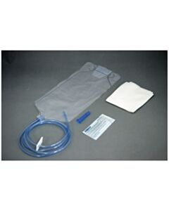 Amsino Enema Bag/ Bucket Set, 1500ml Bag, 60" Tubing, Pre-Lubricated Tip, Slide Clamp, Soap Packet & Waterproof Drape, 50/Cs