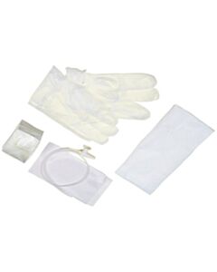 Amsino Graduated Catheter Kit, 10fr, Pop-Up Solution Cup & 1 Pr Of Vinyl Gloves, 50/Cs