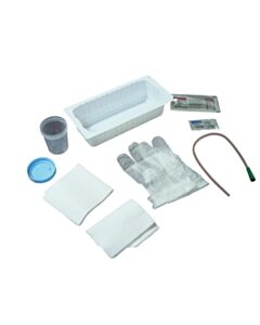 Amsino Urethral Catheter Tray, 14fr Urethral PVC Catheter, Sterile & Latex Free (Lf), 20/Cs