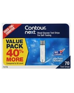 Ascensia Diabetes Care Blood Glucose Test Strips, 70/BX, 12 BX/CS