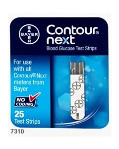 Ascensia Diabetes Care Blood Glucose Test Strips, 25/Btl