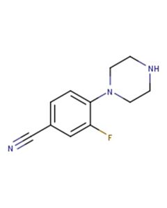 Astatech 3-FLUORO-4-PIPERAZINOBENZONITRILE, 97.00% Purity, 5G