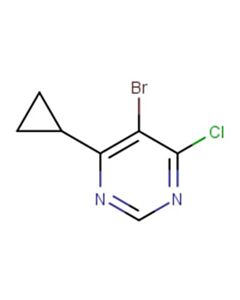 Astatech 5-BROMO-4-CHLORO-6-CYCLOPROPYLPYRIMIDINE, 95.00% Purity, 0.25G