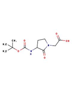 Astatech 2-(3-(BOC-AMINO)-2-OXOPYRROLIDIN-1-YL)ACETIC ACID; 5G; Purity 95%; MDL-MFCD09878668