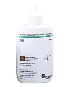 Beckman Aquios Sodium HypochloriTE Solution, 4 X 50 mL, Ce, IVD