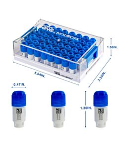 Biologix Cryoking Sbs Combo, 1.0ml External Vials + Rack; Vial Caps Color: Biologix Blue .