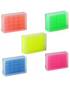 BioPlas 0035f Preparation Rack, With Cover, 96 Wells, Assorted Fluorescent Colors, (Pack Of 5)