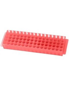 BioPlas 80 Well Microcentrifuge Tube Rack, CS/20, Pink