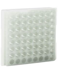 BioPlas 0080 Microcentrifuge Tube Rack, 64 Wells, Natural, (Pack Of 5)