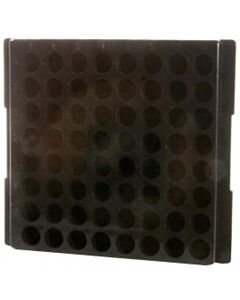 BioPlas 0089 Microcentrifuge Tube Rack, 64 Wells, Black, (Pack Of 5)