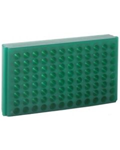 BioPlas 0093 Microcentrifuge Tube Rack, 96 Wells, Green, (Pack Of 5)